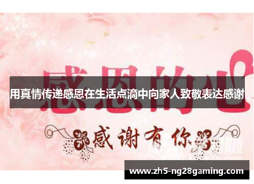 用真情传递感恩在生活点滴中向家人致敬表达感谢
