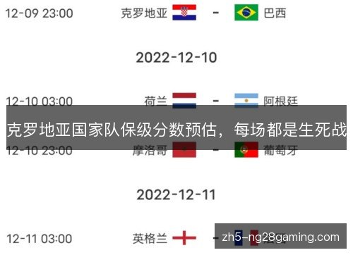 克罗地亚国家队保级分数预估,每场都是生死战 克罗地亚国家队保级分数预估,每场都是生死战